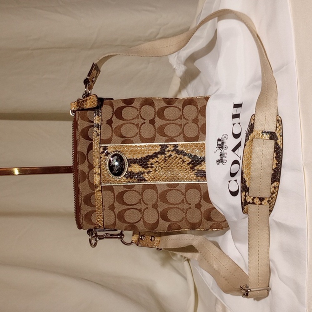 Signiture Python Coach Crossbody - image 1